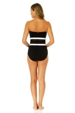 Women's Mesh Around Mesh Strapless One Piece(Womens Mesh Around Mesh Strapless One Piece) 16 Women's Mesh Around Mesh Strapless One Piece(Womens Mesh Around Mesh Strapless One Piece) -ANNE COLE Shop 24MO05001 BLK 1390