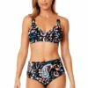Women's Dance Floor Paisley Ring Triangle Bikini Top(Womens Dance Floor Paisley Ring Triangle Bikini Top) -ANNE COLE Shop 24MT13948 MULT 24MB30048 MULT 1062 1