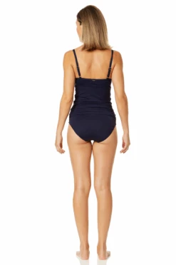 Women's Live In Color Surplice Underwire Tankini Swim Top(Womens Live In Color Surplice Underwire Tankini Swim Top) -ANNE COLE Shop 24MT25401 NAVY MYMB36001 NAVY 2537 1