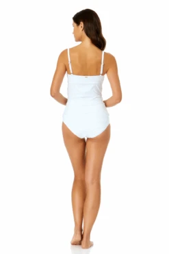 Women's Live In Color Surplice Underwire Tankini Swim Top(Womens Live In Color Surplice Underwire Tankini Swim Top) -ANNE COLE Shop 24MT25401 WHT MYMB36001 WHT 1497 3