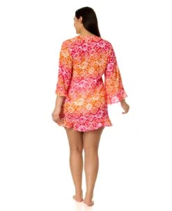 Women's Plus Tie Dye Foulard Flounce V Neck Tunic Swimsuit Cover Up(Womens Plus Tie Dye Foulard Flounce V Neck Tunic Swimsuit Cover Up) 9 Women's Plus Tie Dye Foulard Flounce V Neck Tunic Swimsuit Cover Up(Womens Plus Tie Dye Foulard Flounce V Neck Tunic Swimsuit Cover Up) -ANNE COLE Shop 25MC51010 MULTI 0472 81e32d7f d84f 4690 ad40 8858b35efec6