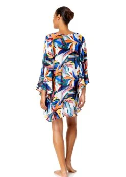Women's Riviera Floral Flounce V Neck Tunic Swimsuit Cover Up(Womens Riviera Floral Flounce V Neck Tunic Swimsuit Cover Up) 11 Women's Riviera Floral Flounce V Neck Tunic Swimsuit Cover Up(Womens Riviera Floral Flounce V Neck Tunic Swimsuit Cover Up) -ANNE COLE Shop 25MC51015 MULT 106