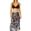 Women's Palm Chic Ring Sarong Skirt Swimsuit Cover Up(Womens Palm Chic Ring Sarong Skirt Swimsuit Cover Up) -ANNE COLE Shop 25MC53345 BKWH MYMT11001 BLK 119
