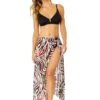 Women's Tiger Dance Ring Sarong Skirt Swimsuit Cover Up(Womens Tiger Dance Ring Sarong Skirt Swimsuit Cover Up) -ANNE COLE Shop 25MC53393 MULT MYMT11001 BLK 196