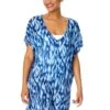 Women's Tie Dye Ikat Easy Tunic Swimsuit Cover Up(Womens Tie Dye Ikat Easy Tunic Swimsuit Cover Up) -ANNE COLE Shop 25MC54168 BLPR 122 FRONT