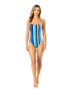 Women's Barcode Stripe Classic Lingerie Maillot One Piece Swimsuit(Womens Barcode Stripe Classic Lingerie Maillot One Piece Swimsuit) -ANNE COLE Shop 25MO001101 MULT 720 21633f61 ca46 493b b5f4 813d0962a569
