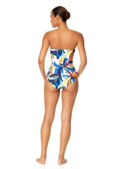 Women's Riviera Floral Twist Front Shirred One Piece Swimsuit(Womens Riviera Floral Twist Front Shirred One Piece Swimsuit) -ANNE COLE Shop 25MO00515 MULT580