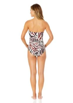 Women's Tiger Dance Twist Front Shirred One Piece Swimsuit(Womens Tiger Dance Twist Front Shirred One Piece Swimsuit) 11 Women's Tiger Dance Twist Front Shirred One Piece Swimsuit(Womens Tiger Dance Twist Front Shirred One Piece Swimsuit) -ANNE COLE Shop 25MO00593 MULT 1739