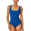 Women's Live In Color Square Neck Shirred One Piece Swimsuit(Womens Live In Color Square Neck Shirred One Piece Swimsuit 1)