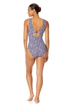 Women's Shibori Geo Underwire Panel One Piece Swimsuit(Womens Shibori Geo Underwire Panel One Piece Swimsuit) -ANNE COLE Shop 25MO08575 BLPR 1040
