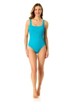 Women's Live In Color Textured Classic Square Neck One Piece Swimsuit(Womens Live In Color Textured Classic Square Neck One Piece Swimsuit 3) 11 Women's Live In Color Textured Classic Square Neck One Piece Swimsuit(Womens Live In Color Textured Classic Square Neck One Piece Swimsuit 3) -ANNE COLE Shop 25MO10001 FWTRQ 642