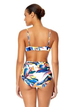Women's Riviera Floral Shirred Underwire Bikini Swim Top(Womens Riviera Floral Shirred Underwire Bikini Swim Top) 8 Women's Riviera Floral Shirred Underwire Bikini Swim Top(Womens Riviera Floral Shirred Underwire Bikini Swim Top) -ANNE COLE Shop 25MT14515 MULT 25MB38815 MULT 315 BACK