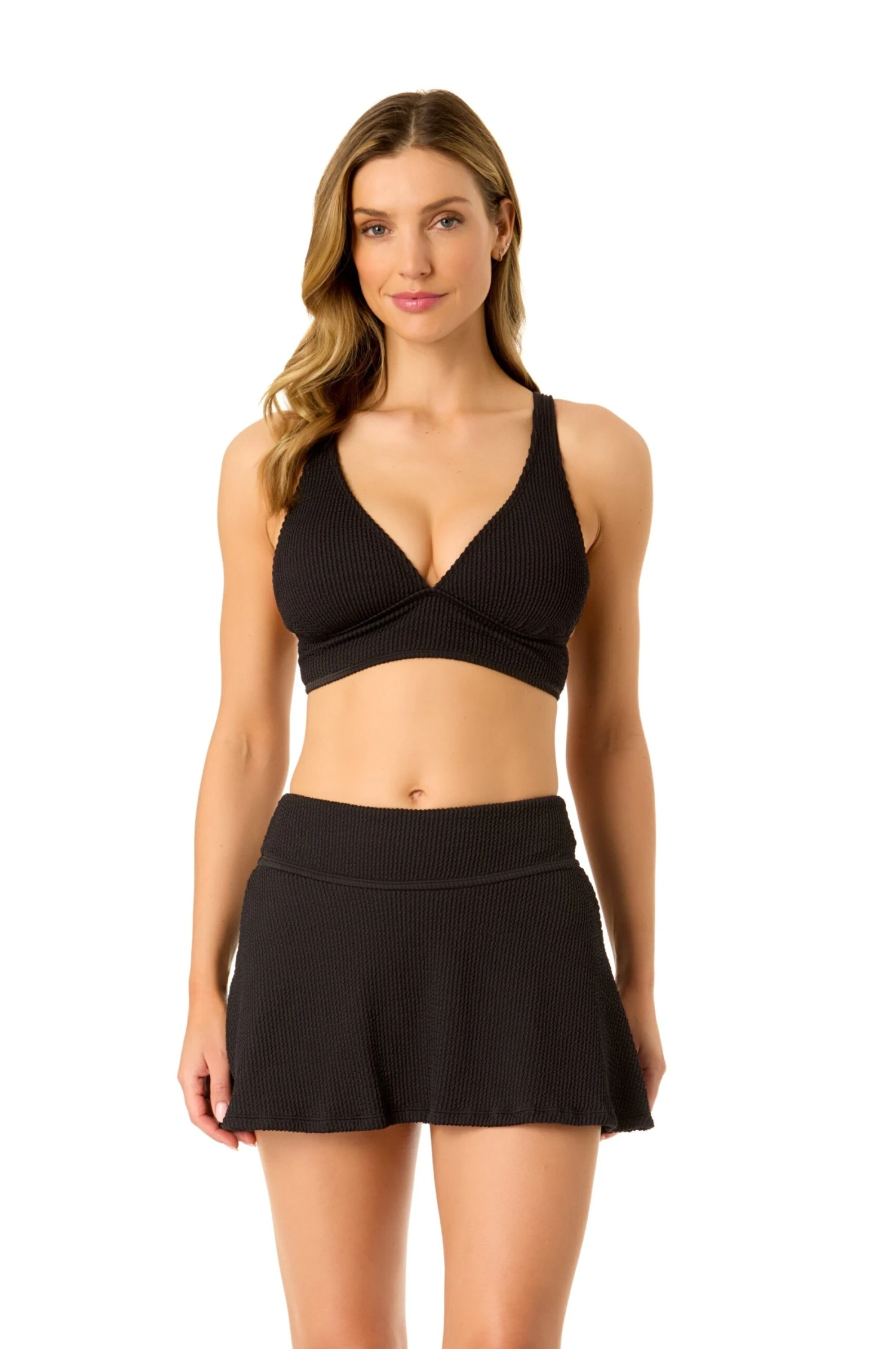 Women's Live In Color Textured Shirred Soft Band Bralette Bikini Swim Top(Womens Live In Color Textured Shirred Soft Band Bralette Bikini Swim Top) 3 Women's Live In Color Textured Shirred Soft Band Bralette Bikini Swim Top(Womens Live In Color Textured Shirred Soft Band Bralette Bikini Swim Top)