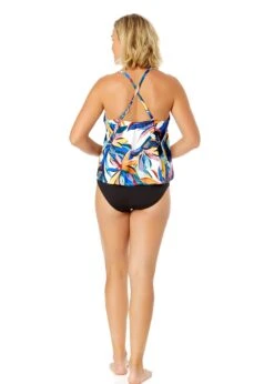 Women's Riviera Floral Easy Triangle Tankini Swim Top(Womens Riviera Floral Easy Triangle Tankini Swim Top) -ANNE COLE Shop 25MT22415 MULT MYMB36001 BLK 1135 e1040042 4958 44cb 941e f1a56d4f14cc