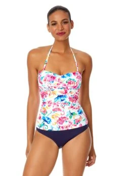 Women's Watercolor Paisley Twist Front Bandeaukini Swim Top(Womens Watercolor Paisley Twist Front Bandeaukini Swim Top) 8 Women's Watercolor Paisley Twist Front Bandeaukini Swim Top(Womens Watercolor Paisley Twist Front Bandeaukini Swim Top) -ANNE COLE Shop 25MT25070 MULT MYMB36001 NAVY 1297 FRONT 15efc762 c043 4e40 be15 8c07fc823b3a