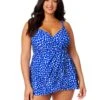 Women's Plus Denim Dot Swim Dress With Skirted Bottom(Womens Plus Denim Dot Swim Dress With Skirted Bottom) -ANNE COLE Shop 25PD61012 DEPR 365 fede440f eaad 4e57 aeb9 c409d2f74529
