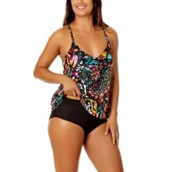 Anne Cole - Women's Easy Triangle Tankini Swim Top(Anne Cole Womens Easy Triangle Tankini Swim Top 4) -ANNE COLE Shop ACSK004 PAISFRONT.2