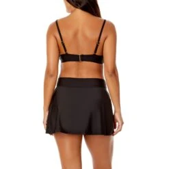 Anne Cole - Women's V Wire Elongated Underwire Bikini Swim Top(Anne Cole Womens V Wire Elongated Underwire Bikini Swim Top) -ANNE COLE Shop ACST001 BLK ACSS001 BLKBACK