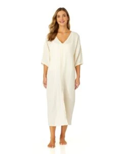 Women's Double V Neck Kaftan Cover Up(Womens Double V Neck Kaftan Cover Up)