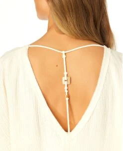 Women's Double V Neck Kaftan Cover Up(Womens Double V Neck Kaftan Cover Up) -ANNE COLE Shop CU7995 GARDENIA 1530