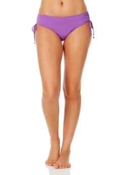 Women's Live In Color Side Tie Swim Bottom(Womens Live In Color Side Tie Swim Bottom 7) -ANNE COLE Shop MYMB30001 PUHR 1279