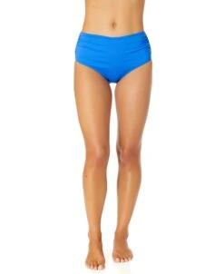 Women's Live In Color Convertible High Waist Shirred Swim Bottom(Womens Live In Color Convertible High Waist Shirred Swim Bottom 22) -ANNE COLE Shop MYMB36001 ABLU 735 965bf5e3 5bed 46c5 8931 48a0057628f6