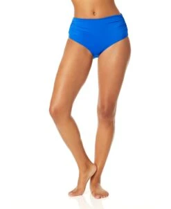 Women's Live In Color Convertible High Waist Shirred Swim Bottom(Womens Live In Color Convertible High Waist Shirred Swim Bottom 21) -ANNE COLE Shop MYMB36001 AZUR 411 0a1dbd9f 8918 4eca b302 3687cefaafa9
