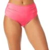 Women's Live In Color Convertible High Waist Shirred Swim Bottom(Womens Live In Color Convertible High Waist Shirred Swim Bottom 20) -ANNE COLE Shop MYMB36001 FLMG 090
