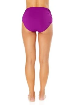 Women's Live In Color Convertible High Waist Shirred Swim Bottom(Womens Live In Color Convertible High Waist Shirred Swim Bottom 18) 9 Women's Live In Color Convertible High Waist Shirred Swim Bottom(Womens Live In Color Convertible High Waist Shirred Swim Bottom 18) -ANNE COLE Shop MYMB36001 FUSC 1289