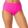 Women's Live In Color Convertible High Waist Shirred Swim Bottom(Womens Live In Color Convertible High Waist Shirred Swim Bottom 19) 1 Women's Live In Color Convertible High Waist Shirred Swim Bottom(Womens Live In Color Convertible High Waist Shirred Swim Bottom 19) -ANNE COLE Shop MYMB36001 HBCU 090