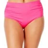 Women's Live In Color Convertible High Waist Shirred Swim Bottom(Womens Live In Color Convertible High Waist Shirred Swim Bottom 9) -ANNE COLE Shop MYMB36001 PPCH 545 FRONT