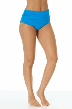 Women's Live In Color Convertible High Waist Shirred Swim Bottom(Womens Live In Color Convertible High Waist Shirred Swim Bottom 1) -ANNE COLE Shop MYMB36001 SESA 1219 1
