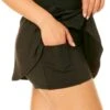 Women's Live In Color Skirt Swim Bottom(Anne Cole Womens Skort Swim Bottom 1) -ANNE COLE Shop MYMB42001 BLK 1928 1
