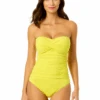 Women's Live In Color Twist Front Shirred One Piece Swimsuit(Womens Live In Color Twist Front Shirred One Piece Swimsuit 6) -ANNE COLE Shop MYMO00501 CTRN 1613 5