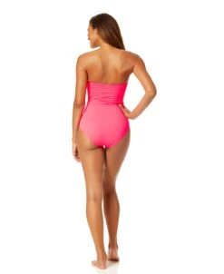 Women's Live In Color Twist Front Shirred One Piece Swimsuit(Womens Live In Color Twist Front Shirred One Piece Swimsuit 21) -ANNE COLE Shop MYMO00501 FLMG 794