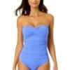 Women's Live In Color Twist Front Shirred One Piece Swimsuit(Womens Live In Color Twist Front Shirred One Piece Swimsuit 3) -ANNE COLE Shop MYMO00501 PERI 852 1