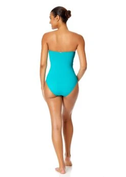 Women's Live In Color Twist Front Shirred One Piece Swimsuit(Womens Live In Color Twist Front Shirred One Piece Swimsuit 16) -ANNE COLE Shop MYMO00501 SEGR SeafoamGreen 669