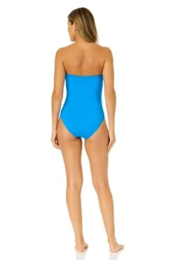 Women's Live In Color Twist Front Shirred One Piece Swimsuit(Womens Live In Color Twist Front Shirred One Piece Swimsuit 1) -ANNE COLE Shop MYMO00501 SESA 1433