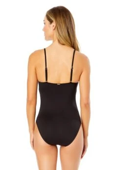 Women's Live In Color Shirred Lingerie Maillot One Piece(Anne Cole Shirred Lingerie Maillot One Piece 1) 21 Women's Live In Color Shirred Lingerie Maillot One Piece(Anne Cole Shirred Lingerie Maillot One Piece 1) -ANNE COLE Shop MYMO05701 BLK NoireBlack 249 BACK
