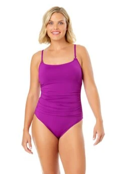 Women's Live In Color Shirred Lingerie Maillot One Piece(Womens Live In Color Shirred Lingerie Maillot One Piece 7)