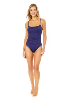 Women's Live In Color Shirred Lingerie Maillot One Piece(Anne Cole Shirred Lingerie Maillot One Piece 1) 27 Women's Live In Color Shirred Lingerie Maillot One Piece(Anne Cole Shirred Lingerie Maillot One Piece 1) -ANNE COLE Shop MYMO05701 NAVY