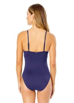 Women's Live In Color Shirred Lingerie Maillot One Piece(Anne Cole Shirred Lingerie Maillot One Piece 1) 26 Women's Live In Color Shirred Lingerie Maillot One Piece(Anne Cole Shirred Lingerie Maillot One Piece 1) -ANNE COLE Shop MYMO05701 NAVY 249 BACK