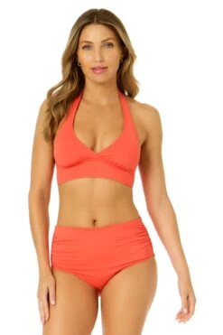 Women's Live In Color Halter Bikini Top(Womens Live In Color Halter Bikini Top)