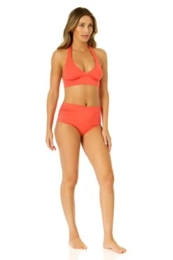 Women's Live In Color Halter Bikini Top(Womens Live In Color Halter Bikini Top) -ANNE COLE Shop MYMT10001 MYMB36001 CRKS 3092