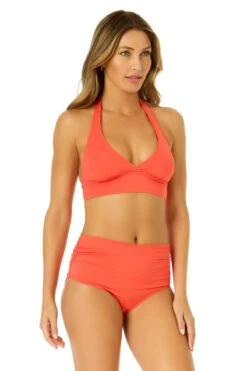 Women's Live In Color Halter Bikini Top(Womens Live In Color Halter Bikini Top) -ANNE COLE Shop MYMT10001 MYMB36001 CRKS 3092 1