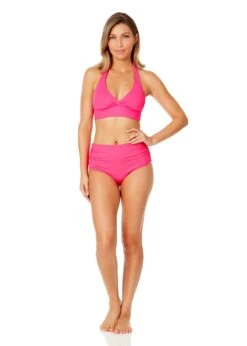 Women's Live In Color Halter Bikini Top(Womens Live In Color Halter Bikini Top 2) -ANNE COLE Shop MYMT10001 PPCH MYMB36001 PPCH 503
