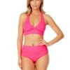 Women's Live In Color Halter Bikini Top(Womens Live In Color Halter Bikini Top 2) 2 Women's Live In Color Halter Bikini Top(Womens Live In Color Halter Bikini Top 2) -ANNE COLE Shop MYMT10001 PPCH MYMB36001 PPCH 503 FRONT