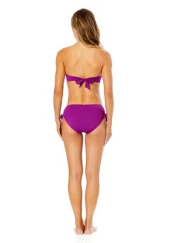 Women's Live In Color Twist Bandeau Bikini Top(Womens Live In Color Twist Bandeau Bikini Top 2) -ANNE COLE Shop MYMT10101 FUSC FUCHSIA MYMB30001 FUSC 1374