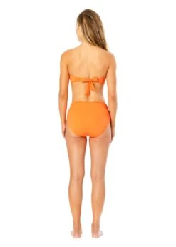 Women's Live In Color Twist Bandeau Bikini Top(Womens Live In Color Twist Bandeau Bikini Top 1) -ANNE COLE Shop MYMT10101 PEAC Peach MYMB36001 PEAC 460