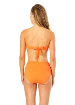 Women's Live In Color Twist Bandeau Bikini Top(Womens Live In Color Twist Bandeau Bikini Top 1) -ANNE COLE Shop MYMT10101 PEAC Peach MYMB36001 PEAC 460 BACK